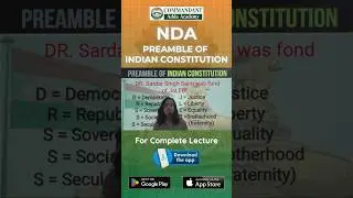 Learn Indian Constitution Preamble in 30 Seconds | NDA 2025 |  Quick Learning Tricks #shorts