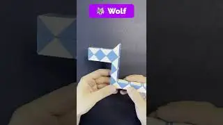 🐺 Wolf | Rubik's Snake 36 Elements | Easy Level  #rubikssnake #rubik #antistress