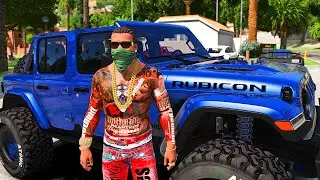 Realistic Driving - Travel-04 - Wrangler Rubicon Jeep - GTA 5