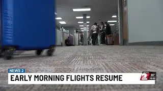Early-morning flights return to North Platte Regional Airport