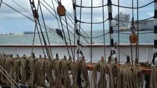 We got to tour Brazil's  Clipper Ship  The 