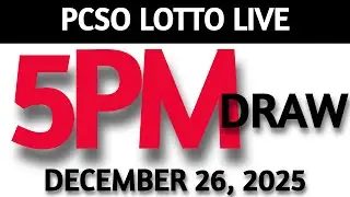 Lotto Result Today 5pm Draw December 26, 2025 Swertres Ez2  PCSO LIVE