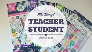 Happy Planner Sticker Book Flip Through (Student/Teacher)