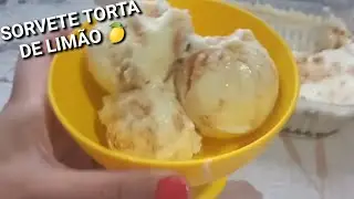 SORVETE CASEIRO SIMPLES! #tortadelim&atilde;o #receitadesorvete