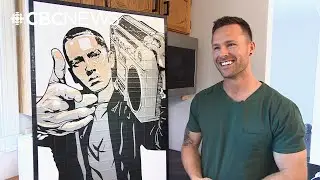 See a Winnipeg artist make detailed portraits with duct tape
