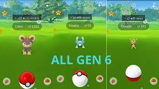 All Gen 6 Pokemon Catch | In Pokemon Go