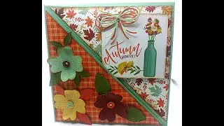 Scrapbooking Carta Bella Welcome Autumn Pocket Flip Album/Card/TUTORIAL