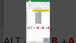 Master Shortcuts for Borders in Excel📊🔲