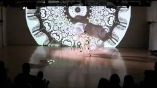 Gaea Lady  as 'the spectre' in the Chicago flow show