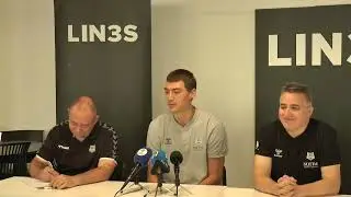 Presentación de Stefan Lazarevic como jugador de Surne Bilbao Basket en LIN3S