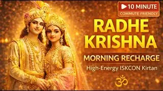 10-Minute Radhe Krishna Morning Recharge | Energy Boost ISKCON Kirtan