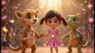 &ldquo;Cheetah vs Turtle 🏁 | Fast or Slow? | Learn with Asma Shorts&rdquo;