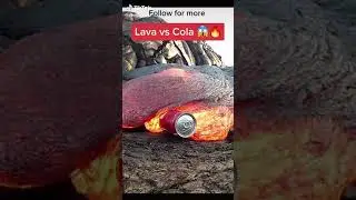 Lava Vs Cola #lava #cola #shorts #experiment #asmr #oddly satisfying #shorts
