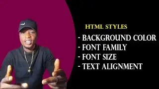 HTML styles - Background color, Font Family, Font Size, Text Alignment