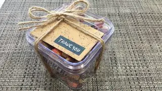 Подарок в знак благодарности. Ореховый бокс своими руками / DIY &ldquo;Thank you&rdquo; gift box