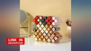 4-Pack Fish Shape Lipstick Organizer Tower, Lip Gloss Storage Holder Stand for 16 revieww