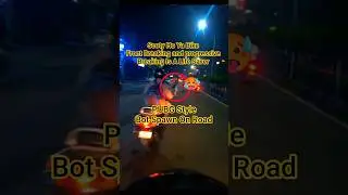 PUBG style Bot Spawn On Road Road Safety Drill | Panic Braking Tips That Can Save Your Life