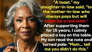 My daughter-in-law mocked me as an ATM, so I handed her an eviction notice right at the dinner table