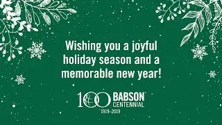 Happy New Year from Babson College