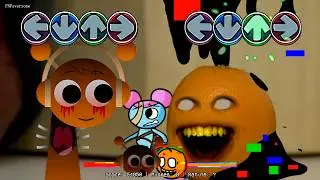 [SWAP] FNF Sprunki All Phases Horror vs Pibby Annoying Orange Sings Sliced | Incredibox Sprunki Mods