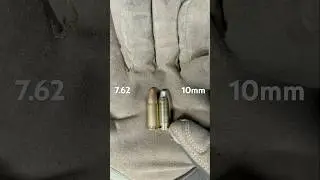 7.62x25 vs 10mm Size Comparison