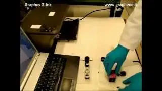 Printing graphene based ink.