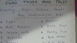 Healthy High Calorie Foods For Underweight Kids .. #live#weightgain#highcalorie#drdixit