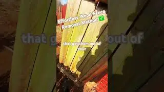 How You Can Remove A Wood Fence Panel Fence By Yourself Effortlessly ✅ #woodfence #fence #removal