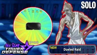 Soloing Dueled Raid Feat. 6 Star Zeus (ZYZZ) | 4 Units Only! | All Star Tower Defense Roblox