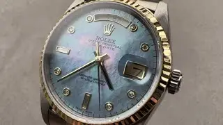 Обзор часов Rolex Day-Date Tridor с еврейским календарем и перламутровым циферблатом Jubilee 18239BIC