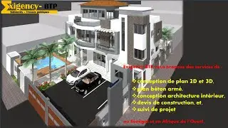 Plan 3D d&rsquo;une Villa de 600 m2 [by Exigency-BTP]