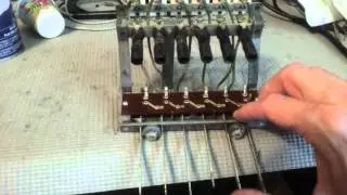RCA 17k Radio  pushbutton assembly