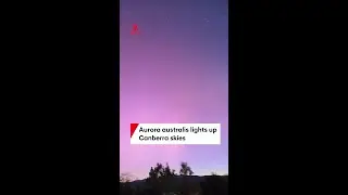 Aurora australis lights up Canberra skies