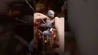 Sculpting Anime Girl Character / WIP / Polymer Clay Sculpture #anime #character #sculpture