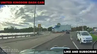 DARK COLOURED CAR DRIVER DIDN'T GIVE WAY TO THE VAUXHALL DRIVER