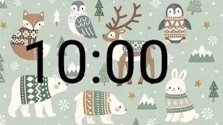 10-Minute Winter Woodland Animal Timer | Cozy & Calm Focus