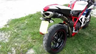 Ducati 1098R with 70mm Termignoni and open dry clutch  mandasco