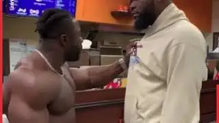 Personal Trainer Kicks Doughnuts Out Of Man's Hand