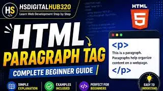 #3 HTML Paragraph Tag Tutorial for Beginners | Learn p Tag Easily