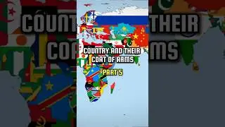 Country and their Coat of Arms | part 5 #country #flag #geography  #shorts #edit