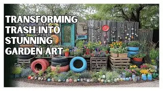 Upcycling Brilliance: Transforming Trash into Stunning Garden Art