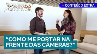 Conteúdo Extra: Carolina Ferraz tira dúvidas e dá aula de televisão para João Liberato