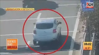 Persecuci&oacute;n de pel&iacute;cula con un auto mellizo con pedido de captura I A24