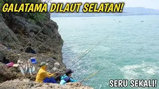 SERU POLL.!MANCING DILAUT SERASA GALATAMA DIKOLAM |Bolang Ndeso | Mancing Pinggiran | Rock Fishing
