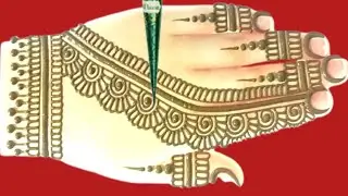 new henna back hand mehndi design #front hand henna mehndi design #mehandishorts #mehndiarts#henna