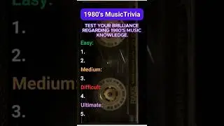 1980's Music Trivia on TestYourBrilliance #trivia #quiz  #quizzes #music #80smusic #1980smusic