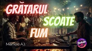 GRĂTARUL SCOATE FUM - DedicatieAI Manele Comic Grătar Fum Chef Tare Stăm Pe Poziție Girofar Sistem