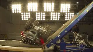 ATV rollover with and without crush protection