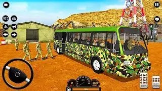 Army Bus Driver US Soldier Transport Duty 2020 - Offroad Bus Driving - Android Gameplay
