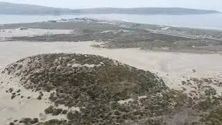 Dji Mavic Mini flying over Lawsons Landing sand dunes